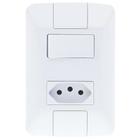 Tomada Interruptor Simples 4X2 10A 6A Branco Aria - Tramontina