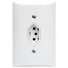 Tomada Simples 2p+t 20A Com Placa Espelho Branco Com Inmetro