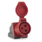 Tomada Sobrepor 3p+t 220/240vca 32a Vermelho - Soprano