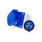 Tomada Sobrepor Industrial Azul 2pt 32a 6h 220240v