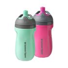 Tommee Tippee Isolado Sportee Toddler Water Bottle com alça, menina - 12M+, 2ct