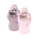 Tommee Tippee mais perto da natureza macio sensação macio mamadeira de silicone, mamilo de fluxo lento semelhante ao peito, anti cólico, mancha e odor resistente (9oz, 2 contagem, rosa)