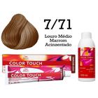 Tonalizante Color Touch 7/71 Louro Médio Marrom Acinzentado + Ox Wella