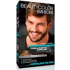 Tonalizante Gel Capilar Sem Amônia Beauty Color Kit Men Louro Escuro Ação Rápida Fortalece os Fios