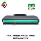 Toner 105A W1105A Preto 107A 107W M135A M135W Compativel 1k COM CHIP