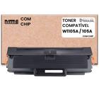 Toner Compatível W1105a preto com chip para impressoras HP 107a, 107w, mfp135, mfp135w, mfp137, mfp137fnw