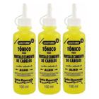 Tonico Capilar Gota Dourada Fortalecimento Alho 100ml kit 03