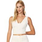 Top Acostamento Fashion Pr25 Off White Feminino