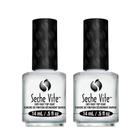 Top Coat Seche Vite Dry Fast para esmaltes de unhas (2 pacotes, 15 mL)