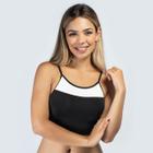 Top Cropped Dyeu Modas Fitness Alça Fina Frente Única Academia Treino