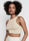 Top cropped dzarm ajustado alças largas