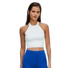 Top Cropped Feminino Canelado Decote Halter - Anselmi