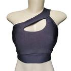 Top de um ombro só com bojo removivel suplex fitness Treino