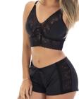 Top Doll lingerie feminina com renda na lateral