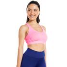 Top Feminino Estilo do Corpo com Alças Cruzadas Rosa Neon