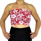 Top Feminino Faixa sem alça Elástico Barra Estampas Sortidas Viscolycra Pp ao Plus Size