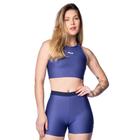 Top Feminino Fila Train Long Elastic Marinho