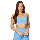 Top Feminino Selene Sem Costura Azul Claro