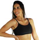 Top fitness academia alças finas comfort atletika preto