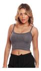 Top Fitness Alcinha Feminino Lisa Básica Casual