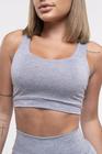 Top Grey Feminino Academia Fitness