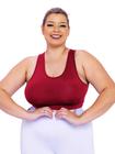 Top Plus Size Essencial Fitness Nadador Super Confortável Fitness - WOLFOX