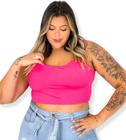 Top Plus Size Reforçado Cropped Super Sustentação xxg 48/54