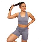 Top Short Conjunto Academia Fitness Levanta Bumbum Feminino - Essenciale