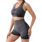 Top Short Conjunto Academia Fitness Levanta Bumbum Feminino - Essenciale