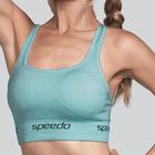 Top Speedo Duplo Com Bojo Alça Cruzada Rajado SD74A