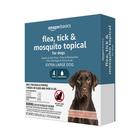 Tópico para pulgas, carrapatos e mosquitos para cães grandes 25-30 kg e 4 quilates