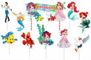 Topo de bolo princesa Ariel topper decoração festa aniversár - piffer -  Topo de Bolo - Magazine Luiza