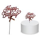 Topo De Bolo Happy Birthday 1Un Festa Diversas Cores - Ecommerce Ljk