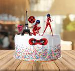 Topper Topo de Bolo Miraculous Ladybug Aniversário - 07 unid - Pular e  Brincar Artigos Para Festas
