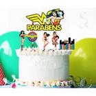 Topo para bolo Festa Mulher Maravilha Kids 4 Uni - Festcolor - Inspire