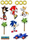 JoySee 6 bonecos Sonic The Hedgehog, topos de bolo, 5-7 cm : :  Brinquedos e Jogos