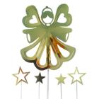 Topo Decorativo Para Bolo Anjo c/ 4 Estrelas Dourado - Macrozão