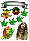 Topo Topper de Bolo Personalizado C/Nome Bob Marley