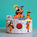 Topo de Bolo Topper Naruto Shippuden 4 Itens - Apollo Festas