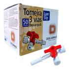 Torneira 3 Vias Luer Slip Descarpack - Caixa c/ 50un