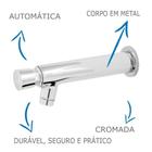 Torneira Automática De Parede Fechamento Automático