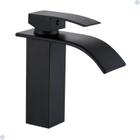 Torneira banheiro cascata misturador monocomando lavabo bica baixa black preto fosco - M&A