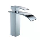 Torneira Banheiro Lavabo Cascata Cromada Misturador 19Cm