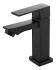 Torneira Banheiro Lavabo Luxo Metal Preta Black Bica Baixa