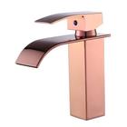 Torneira Banheiro Monocomando Cascata Bica Baixa Rose Gold - Deckcasa