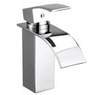 Torneira banheiro monocomando misturador cascata slim quadrada baixa