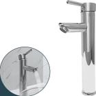 Torneira Bica Alta Para Pia Banheiro Inox Lavabo Quente Fria - Dona D.Cor