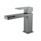 Torneira bica baixa Misturador de Mesa Monocomando para Cuba lavatório Banheiro Lavabo Pia Cinza Grafite Luxo Metal Premium PMX