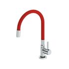 Torneira Cozinha Color Flex Vermelha Bica Flexível