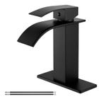 Torneira de banheiro Airuida Matte Black Waterfall Single Handle